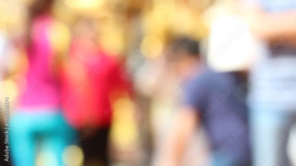 Background surface, blurred and pedestrian bokeh Background surface, blurred and pedestrian bokeh
