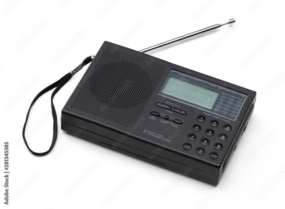 Obraz premium Old Short Wave Radio