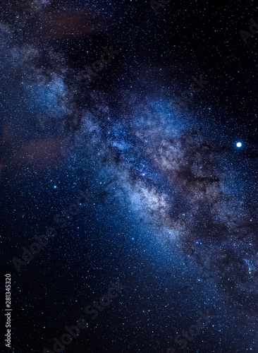The core of Milky Way and Jupiter.