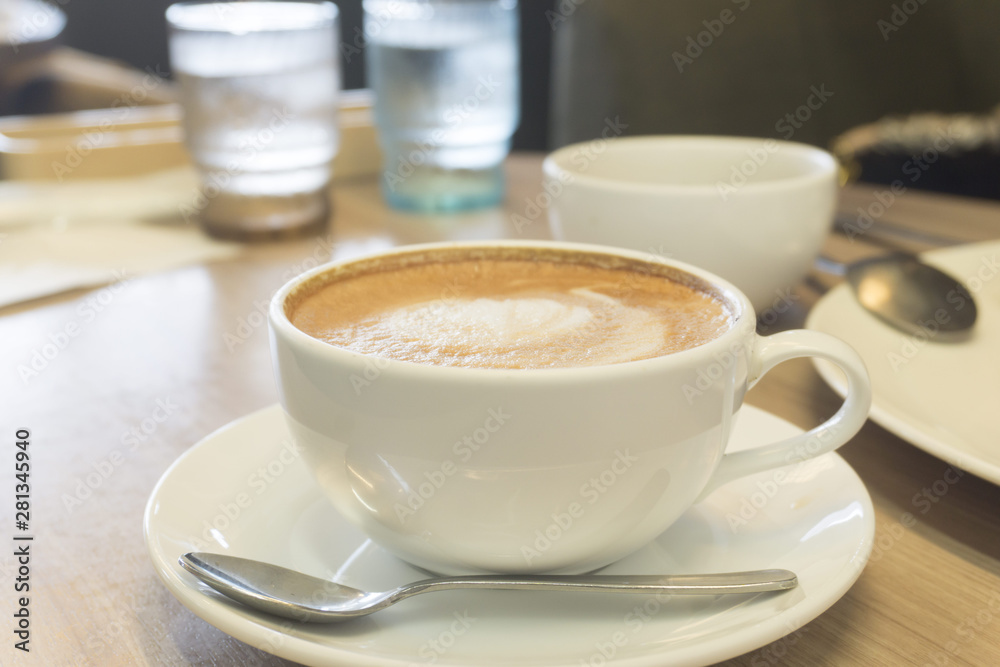 Fototapeta premium cup of coffee ホットコーヒー カフェラッテ 