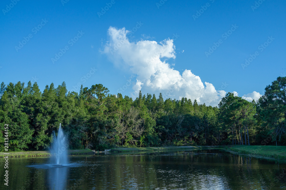 Obraz premium beautiful cloud in summer in Florida