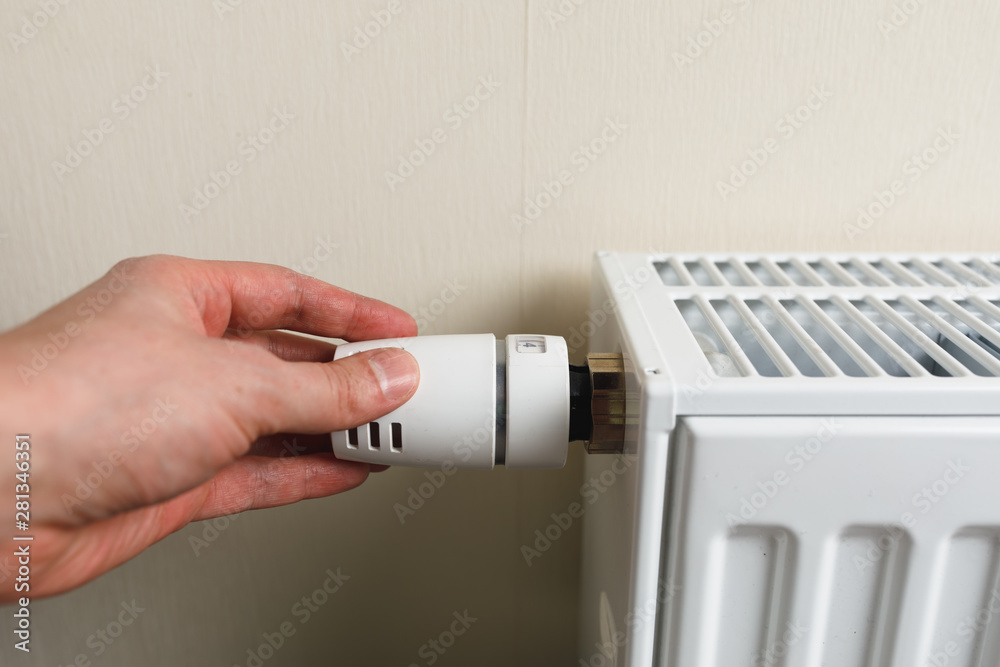 hand controls thermostatic knob of heating radiator hand controls thermostatic knob of heating radiator