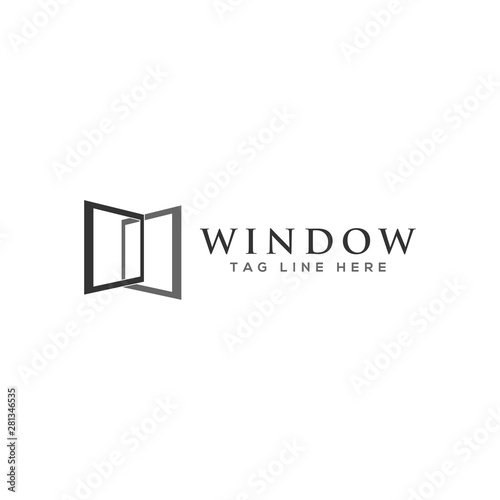 window logo, icon  design vector