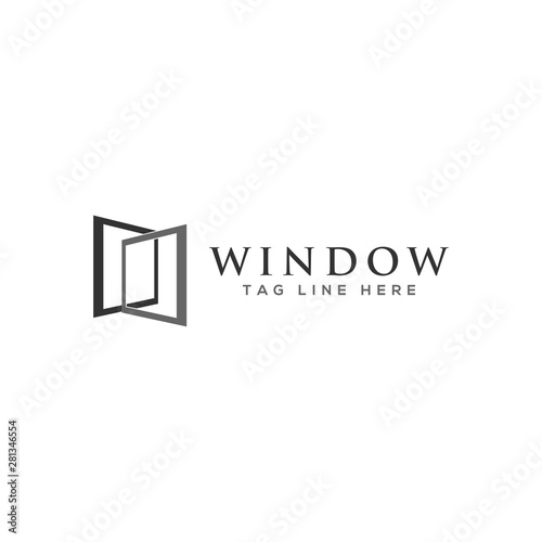 window logo, icon  design vector