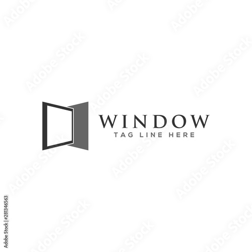 window logo, icon  design vector