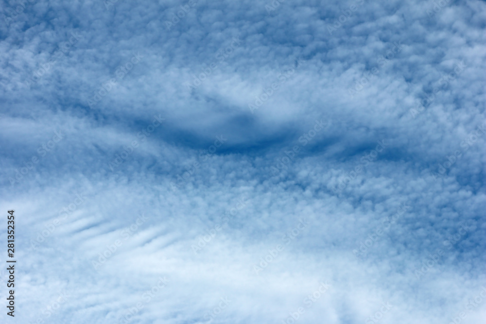 blue sky nature background and white clouds soft focus