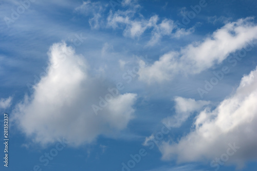 blue sky nature background and white clouds soft focus © modify260