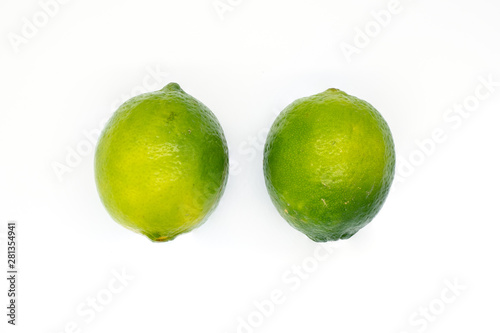 Fototapeta Naklejka Na Ścianę i Meble -  Limes on white background