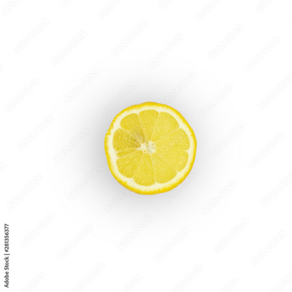 Isolated lemons on white background Isolated lemons on white background