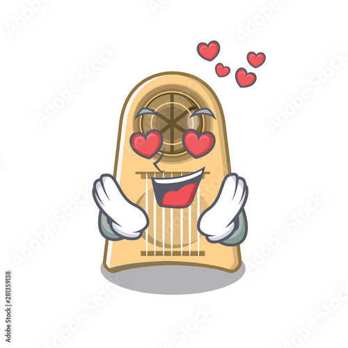 In love egg slicer in the mascot shape