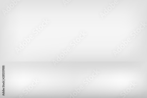 Vector white grey abstract background empty room with spotlight effect