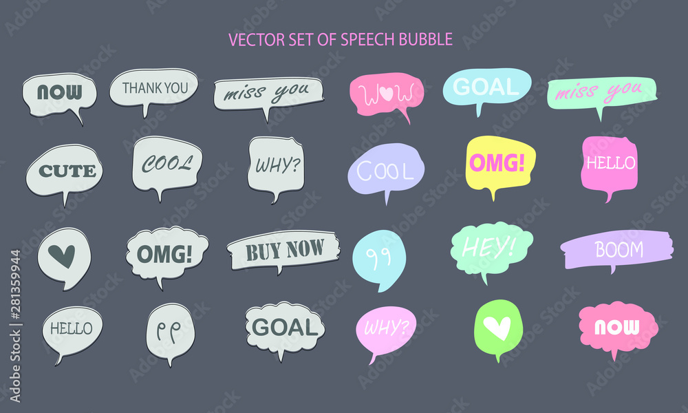 Hand draw speech bubble set. Cute pastel doodle style for chat, inbox, online, speech, bubble, text,question, Balloon, idea, business. Graphic illustration vector icon. Hand draw speech bubble set. Cute pastel doodle style for chat, inbox, online, speech, bubble, text,question, Balloon, idea, business. Graphic illustration vector icon.