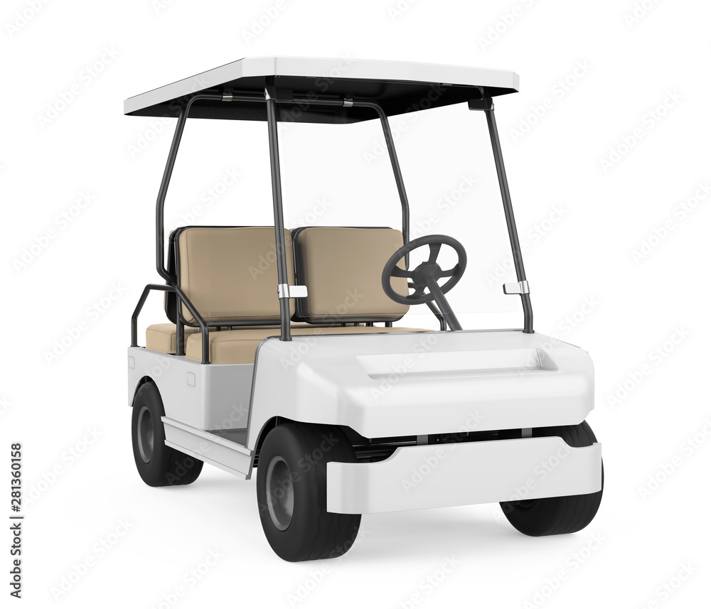 Golf Cart Isolated