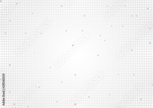 Small grey and blue purple squares dots abstract geometric background. Minimal hi-tech vector design