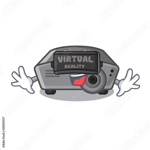 Virtual reality projector in the a cartoon shape
