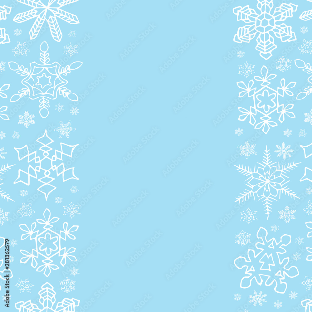 christmas background with snowflakes and place for text christmas background with snowflakes and place for text