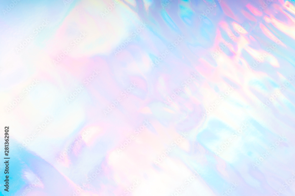 Colorful funky fantasy abstract holographic background. - obrazy, fototapety, plakaty 