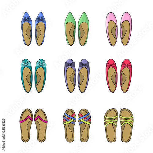 Woman spring shoes.