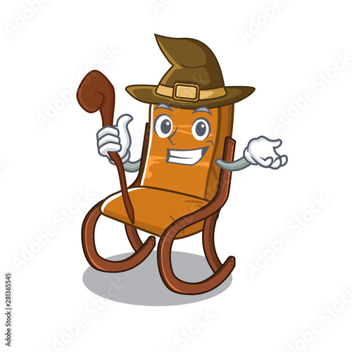 Witch rocking chair in the cartoon shape