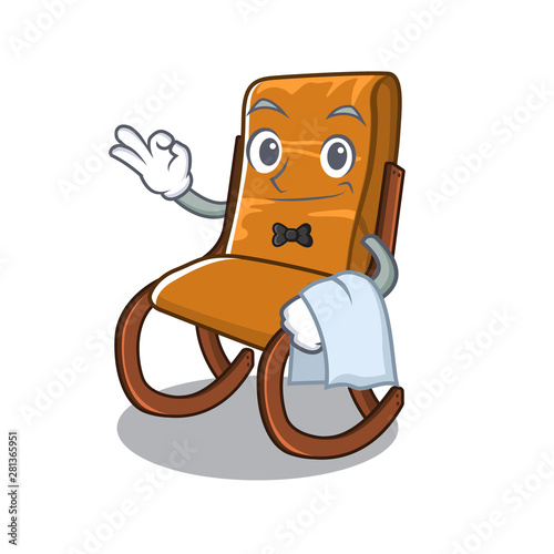 Waiter rocking chair in the cartoon shape