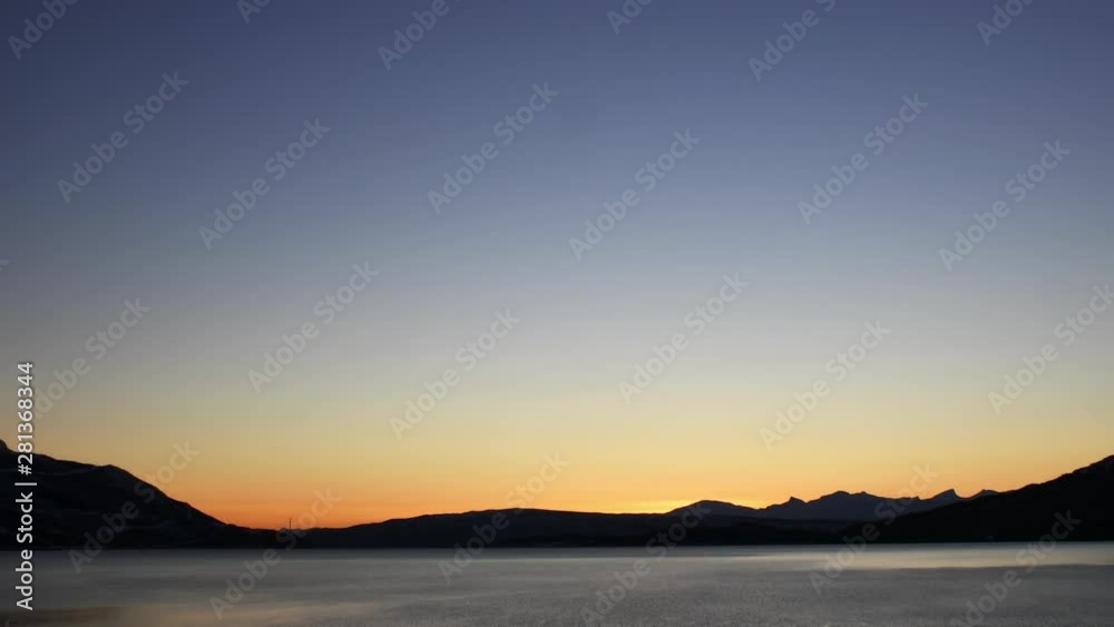 Sunset at Rombaksfjord in northern Norway near city of Narvik. Sunset at Rombaksfjord in northern Norway near city of Narvik.