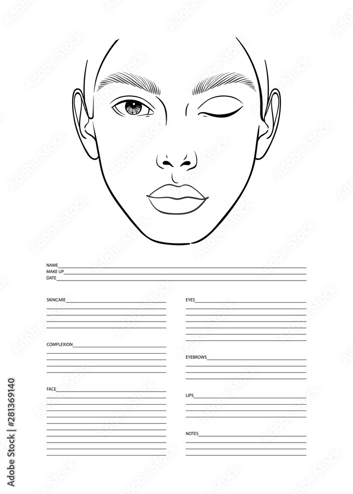 Makeup Artist Blank Template Makeup Artist Blank Template