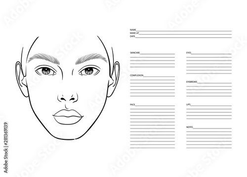 Makeup Artist Blank Template photo