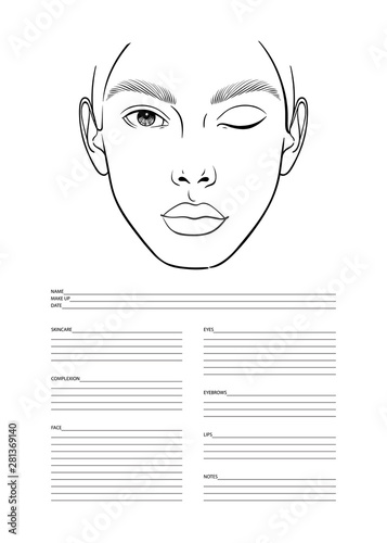 Makeup Artist Blank Template