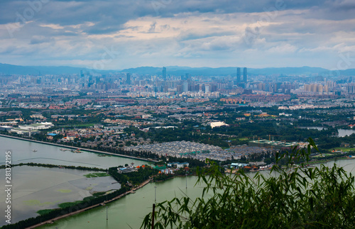 Panoramic view of Kunming, the capital of Yunnan province in China