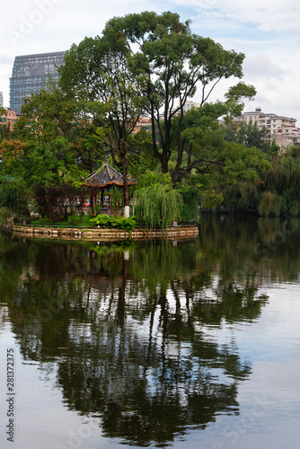 Green lake in Kunming, capital of Yunnan province of China