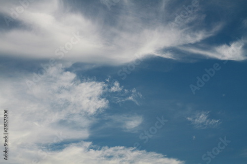 blue sky with clouds