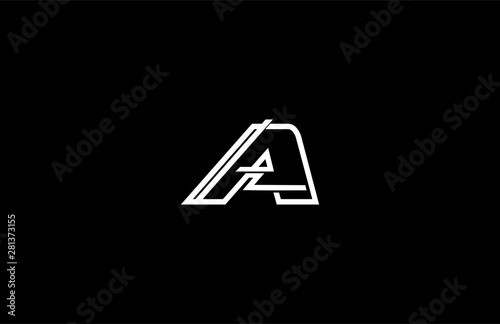 Initial Letter A Monogram Bold Linear Sporty Modern Logo