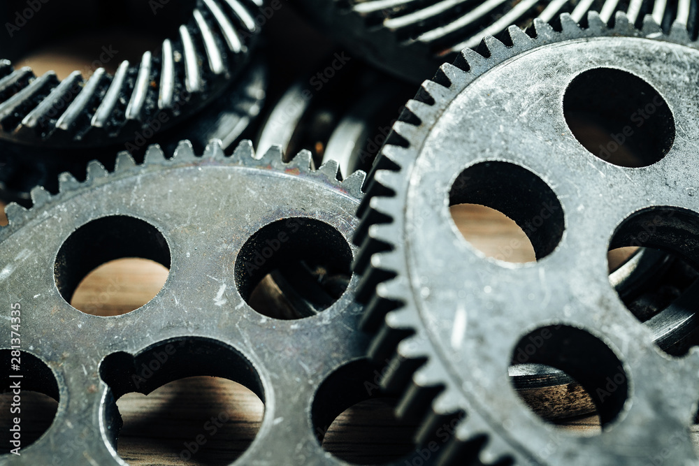 Gears from an old industrial machine Gears from an old industrial machine