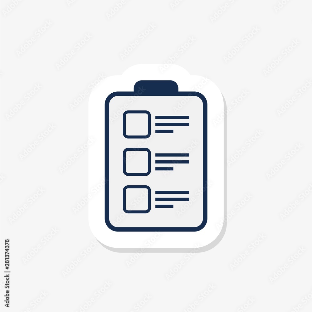 Checklist and Clipboard with white background Checklist and Clipboard with white background