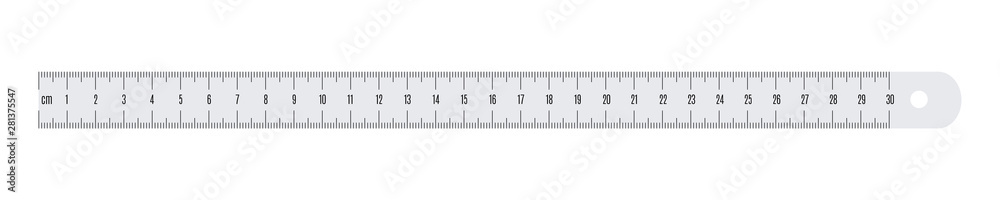Engineer or architect paper drafting ruler with a metric units scale. Engineer or architect paper drafting ruler with a metric units scale.