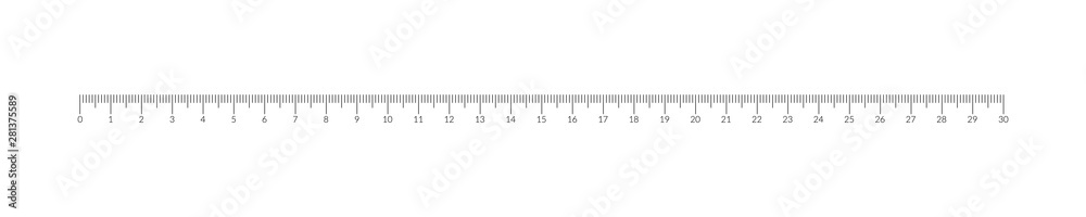 Metric units measure scale overlay bar for ruler. Metric units measure scale overlay bar for ruler.