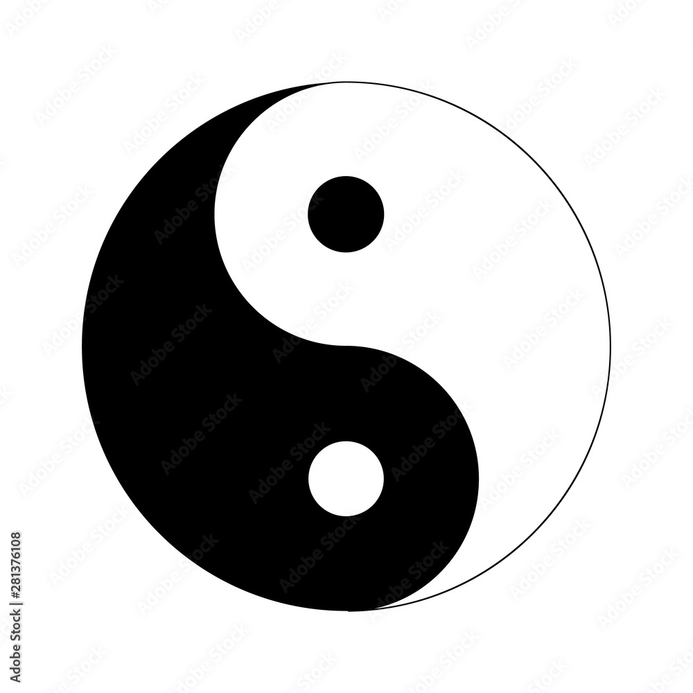 Vetor de Sign of Chinese philosophy of the symbol of Confucianism. Icon