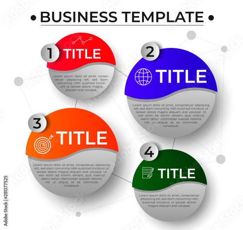 colorful circles infographic