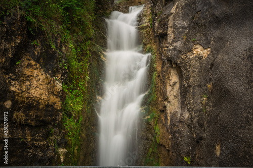 Amazing waterfall in Hallstat 