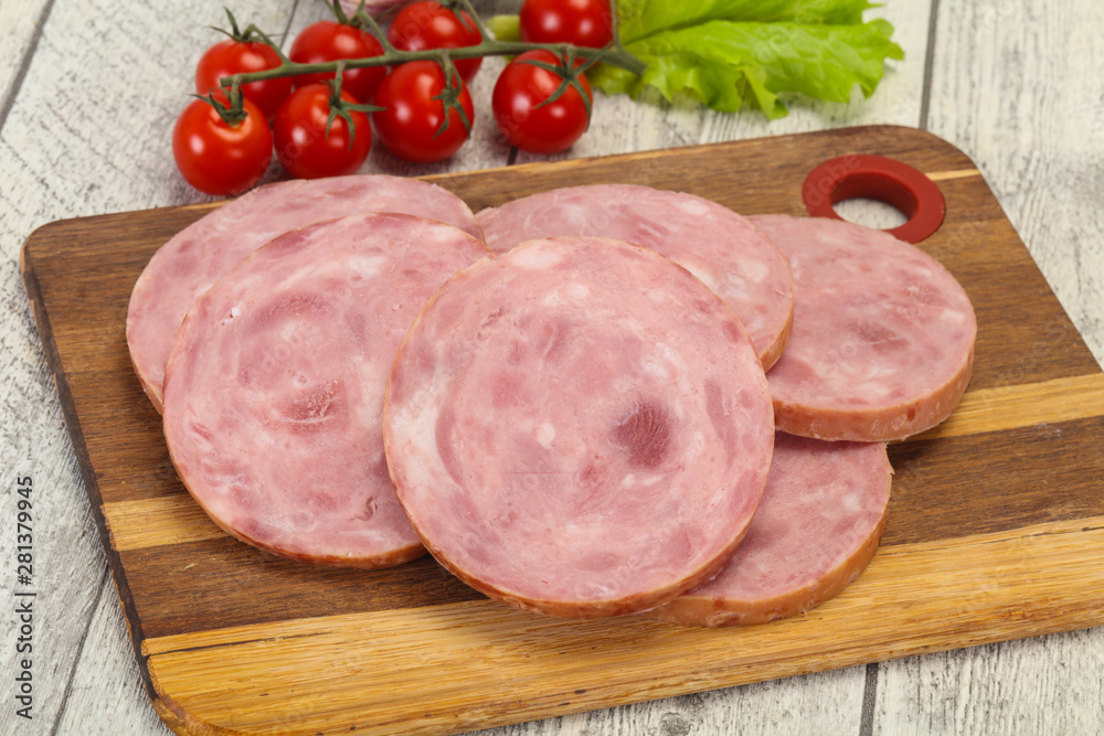 Natural ham made from pork