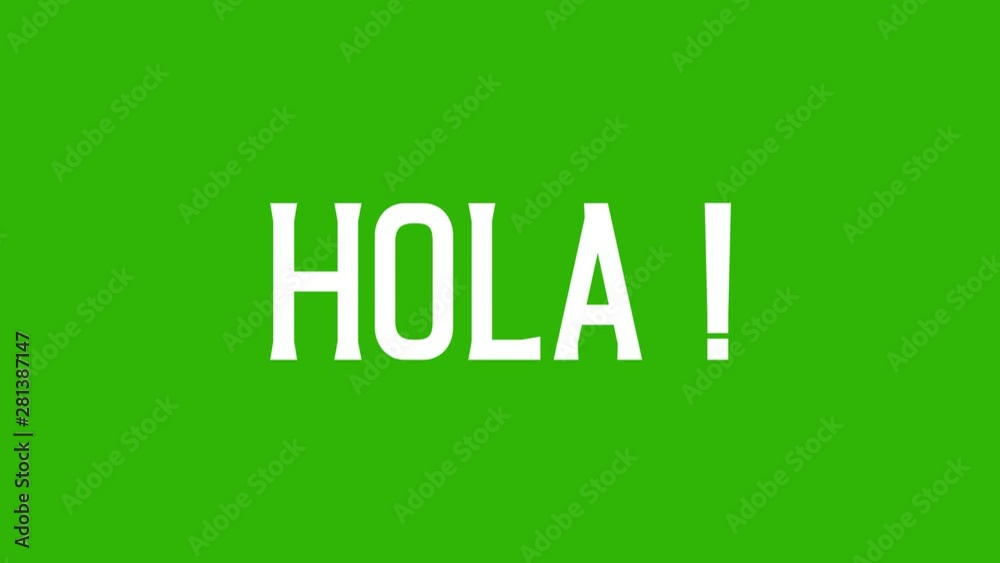Animated text of 