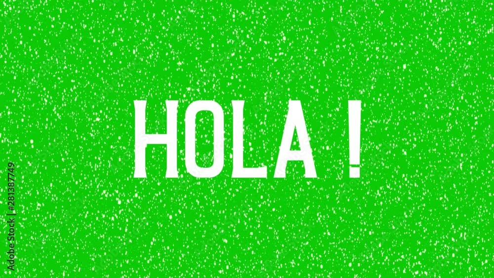 Animated text of 
