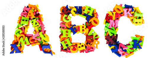 ABC made up of 100s of magn...