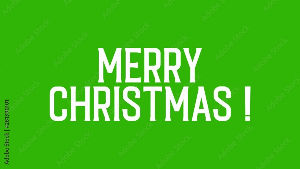 Animated text of Merry Christmas on green background. Isolated new year greeting. Animated text of Merry Christmas on green background. Isolated new year greeting.