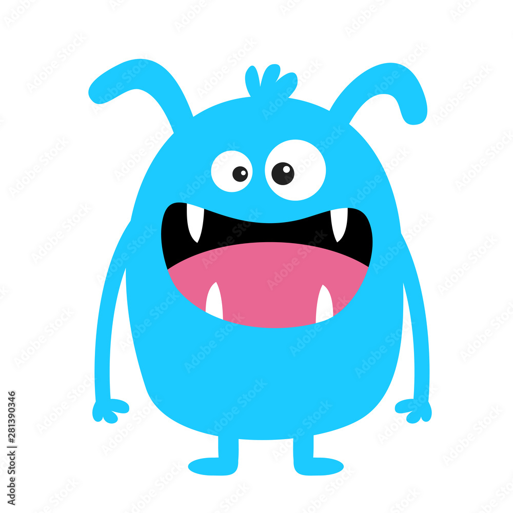 Isolated kawaii scared face cartoon design Vector Image