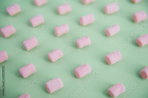 pink small marshmallow geometry © shapovalphoto