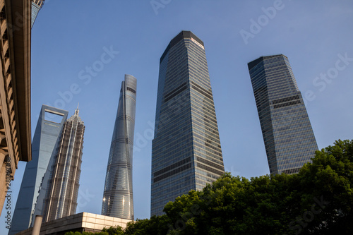 Skyscaper in Shanghai   Pudong.