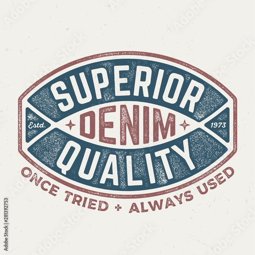 Superior Quality Denim - Aged Tee Design For Printing