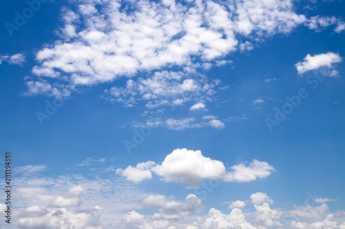 Fototapeta Naklejka Na Ścianę i Meble -  Blue sky with clouds beautiful background,many cloudy