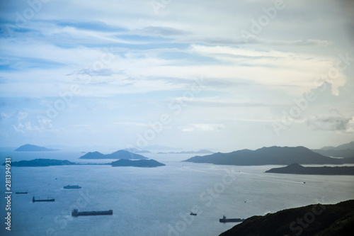 Vue de la baie de Hong-kong 